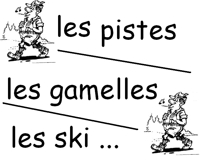 piste / gamelle / ski